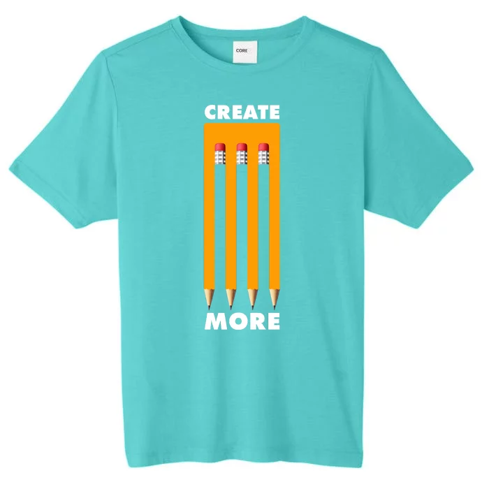 Create More Optical Illusion Pencils ChromaSoft Performance T-Shirt