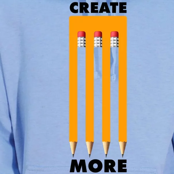 Create More Optical Illusion Pencils Unisex Surf Hoodie