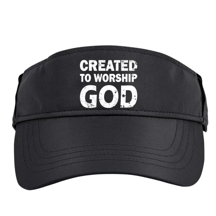 Created To Worship God Adult Drive Performance Visor