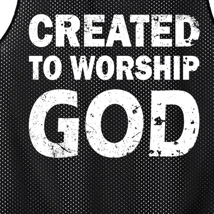 Created To Worship God Mesh Reversible Basketball Jersey Tank