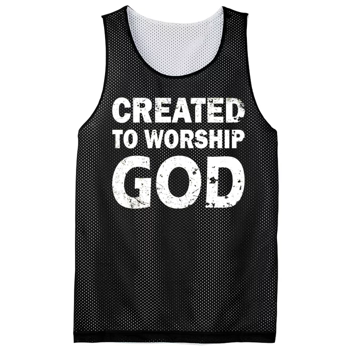 Created To Worship God Mesh Reversible Basketball Jersey Tank