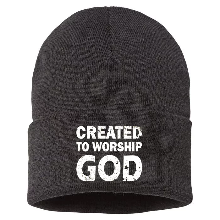 Created To Worship God Sustainable Knit Beanie