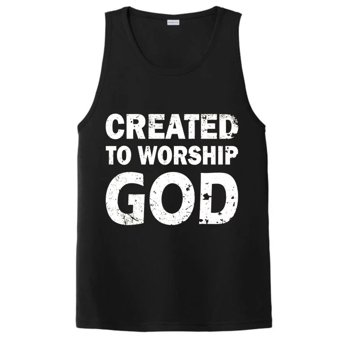 Created To Worship God Performance Tank