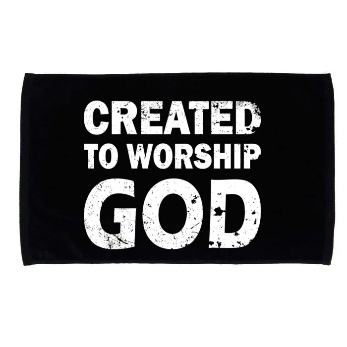 Created To Worship God Microfiber Hand Towel