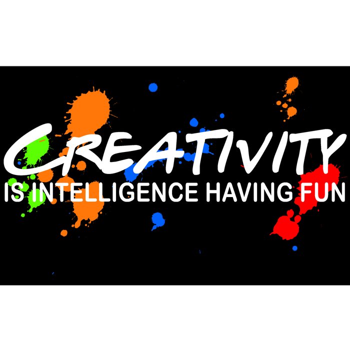 Creativity Is Intelligence Having Fun Bumper Sticker