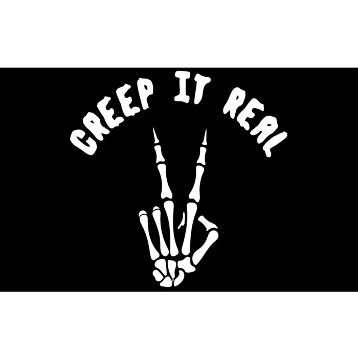 Creep It Real Skeleton Hand Funny Halloween Bumper Sticker