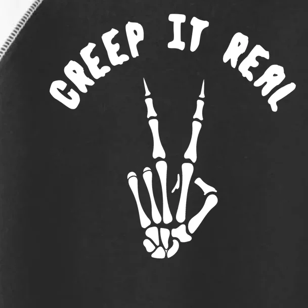 Creep It Real Skeleton Hand Funny Halloween Toddler Fine Jersey T-Shirt