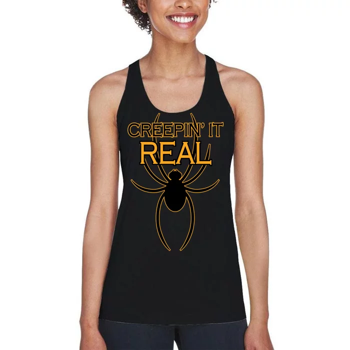 Creepin It Real Spider Women's Racerback Tank