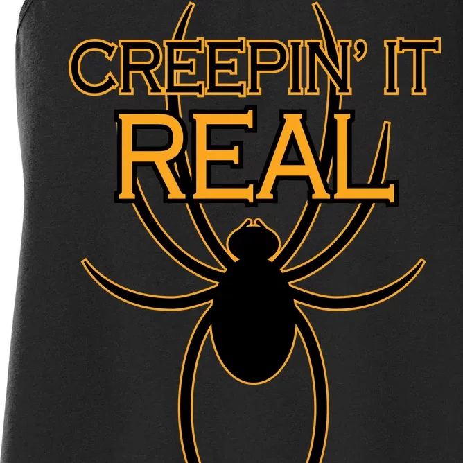 Creepin It Real Spider Women's Racerback Tank