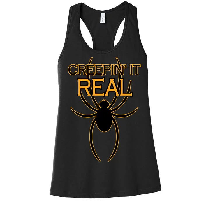 Creepin It Real Spider Women's Racerback Tank