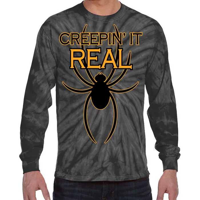 Creepin It Real Spider Tie-Dye Long Sleeve Shirt