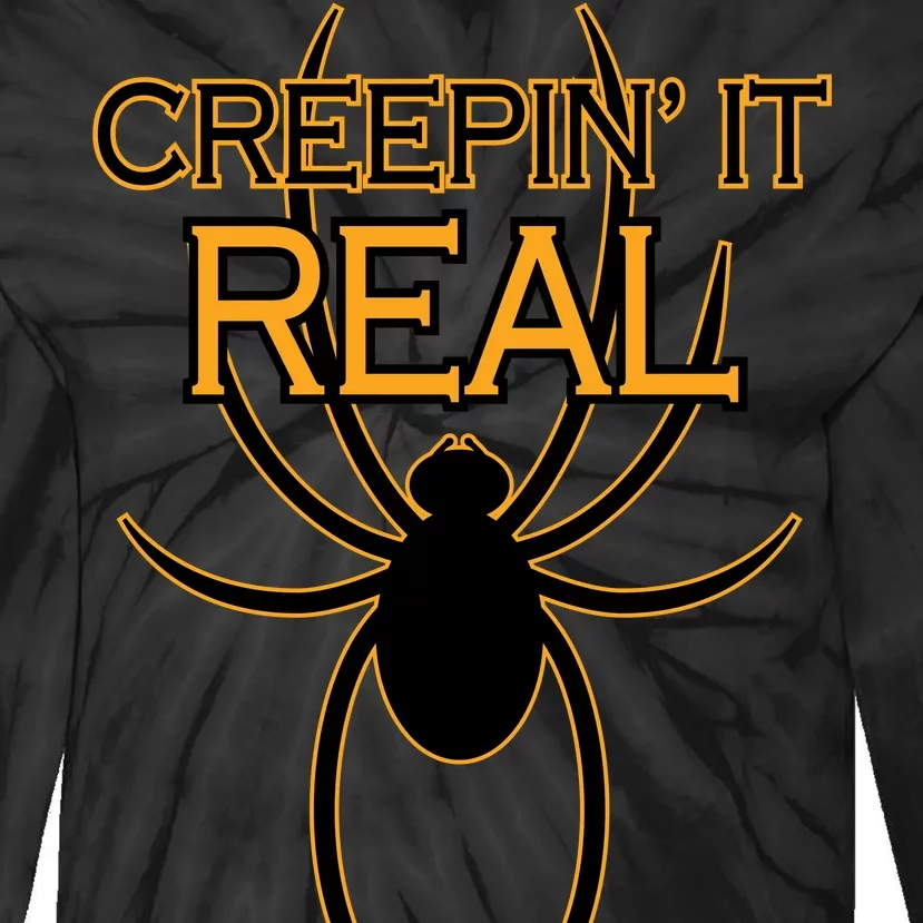 Creepin It Real Spider Tie-Dye Long Sleeve Shirt