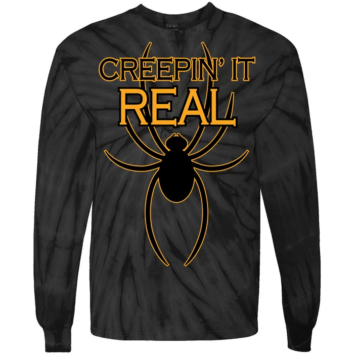 Creepin It Real Spider Tie-Dye Long Sleeve Shirt