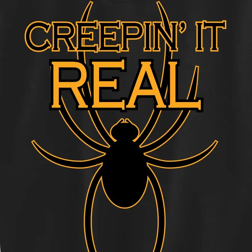 Creepin It Real Spider Kids Sweatshirt