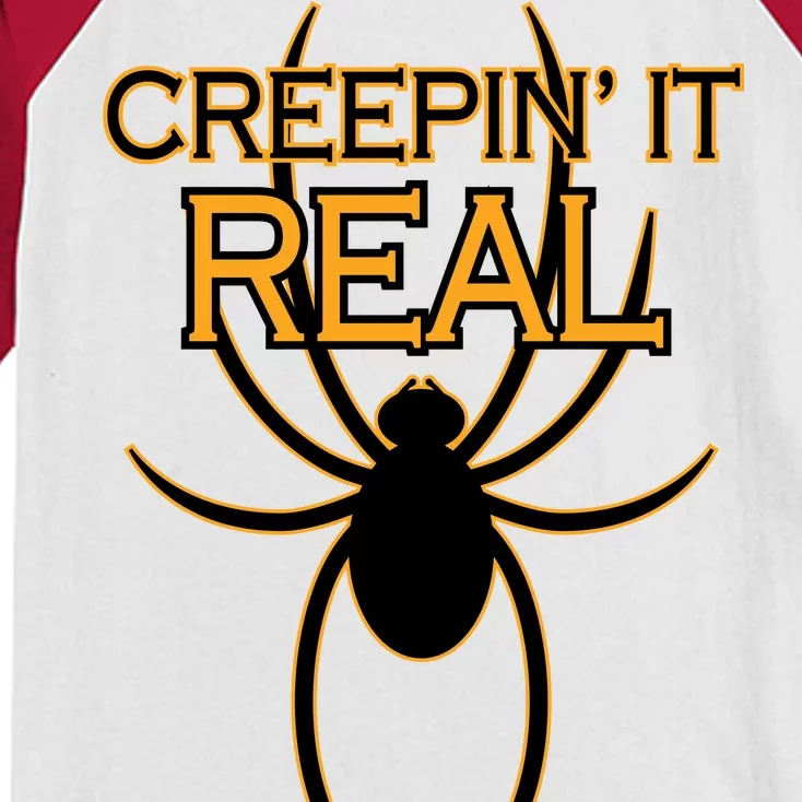 Creepin It Real Spider Kids Colorblock Raglan Jersey