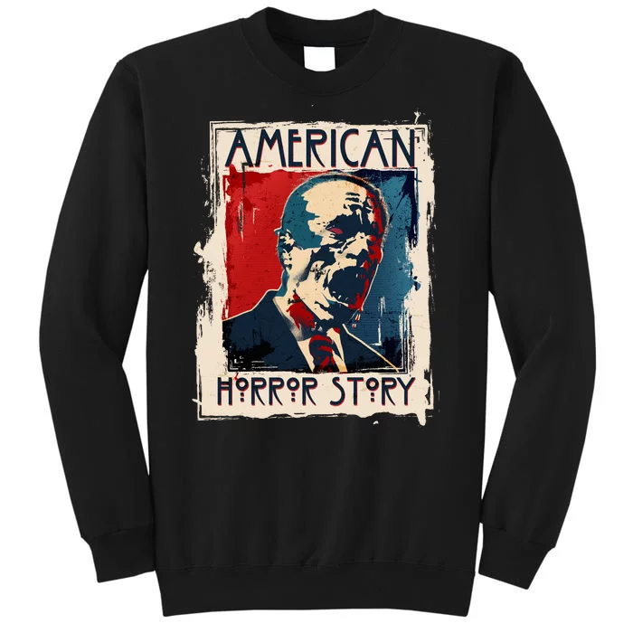 Creepy American Horror Story Zombie President Biden Tall Sweatshirt