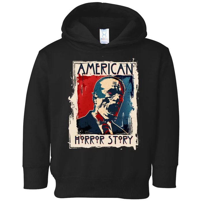 Creepy American Horror Story Zombie President Biden Toddler Hoodie