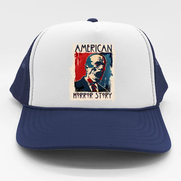 Creepy American Horror Story Zombie President Biden Trucker Hat