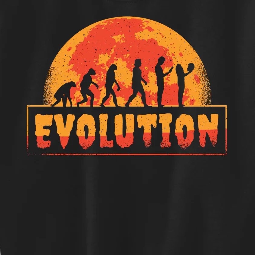 Creepy Evolution Halloween Kids Sweatshirt