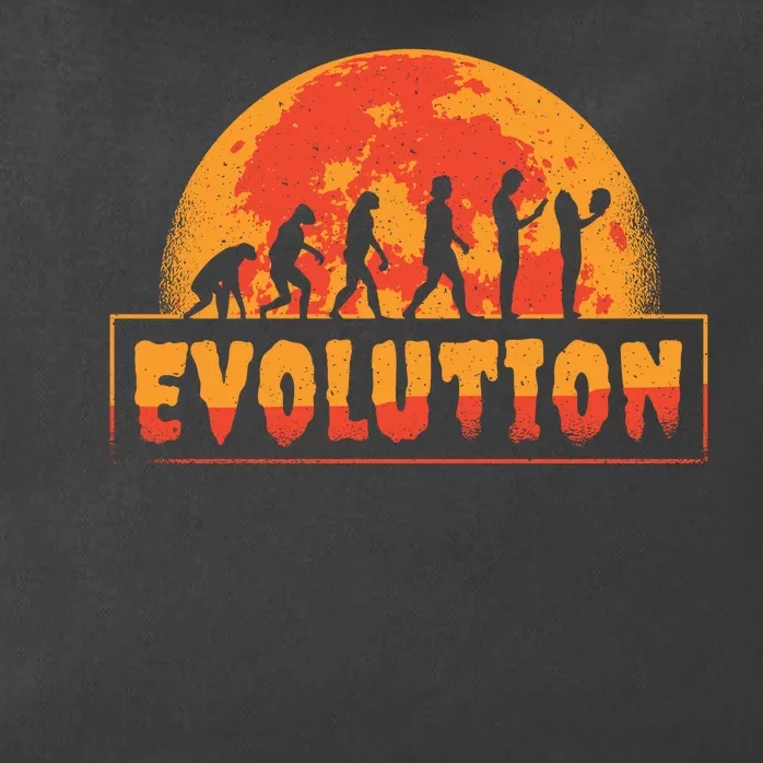 Creepy Evolution Halloween Zip Tote Bag