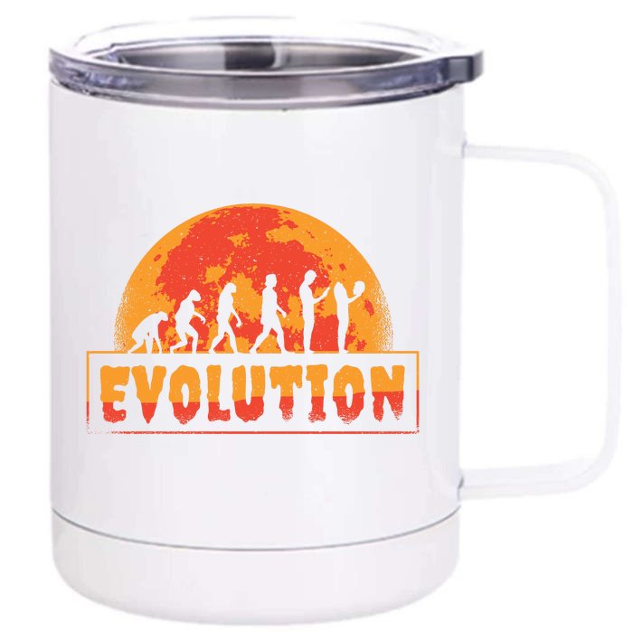 Creepy Evolution Halloween Front & Back 12oz Stainless Steel Tumbler Cup