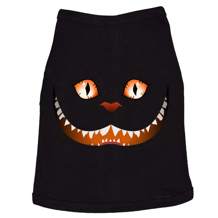 Creepy Halloween Cat Face Doggie Tank