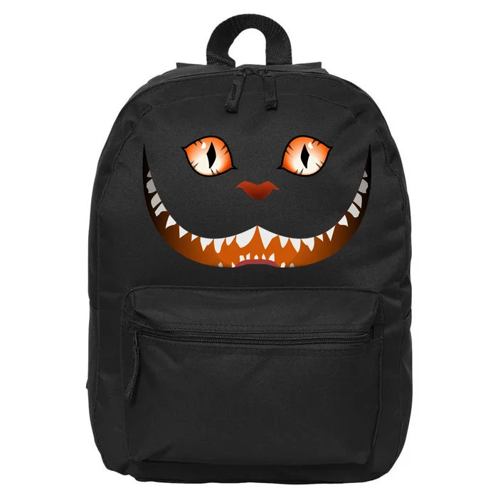 Creepy Halloween Cat Face 16 in Basic Backpack