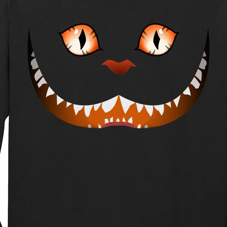 Creepy Halloween Cat Face Tall Long Sleeve T-Shirt