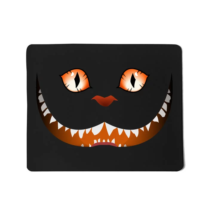 Creepy Halloween Cat Face Mousepad