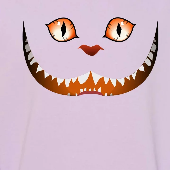 Creepy Halloween Cat Face Garment-Dyed Sweatshirt