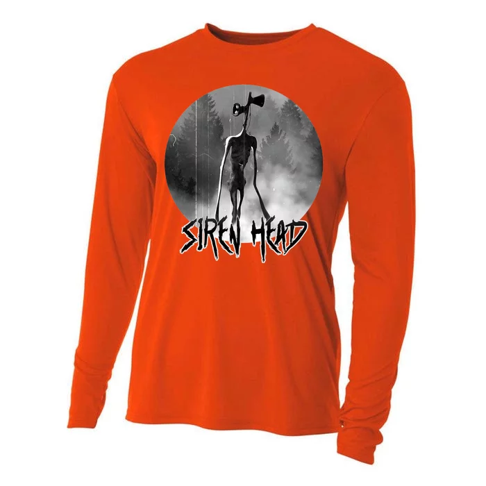 Creepy Siren Head Horror Cooling Performance Long Sleeve Crew