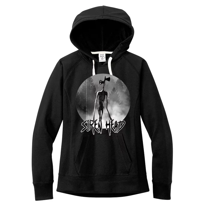 Creepy Siren Head Horror Women's Fleece Hoodie