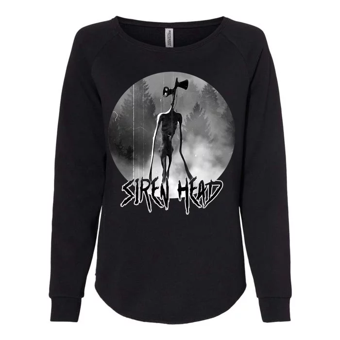 Creepy Siren Head Horror Womens California Wash Sweatshirt