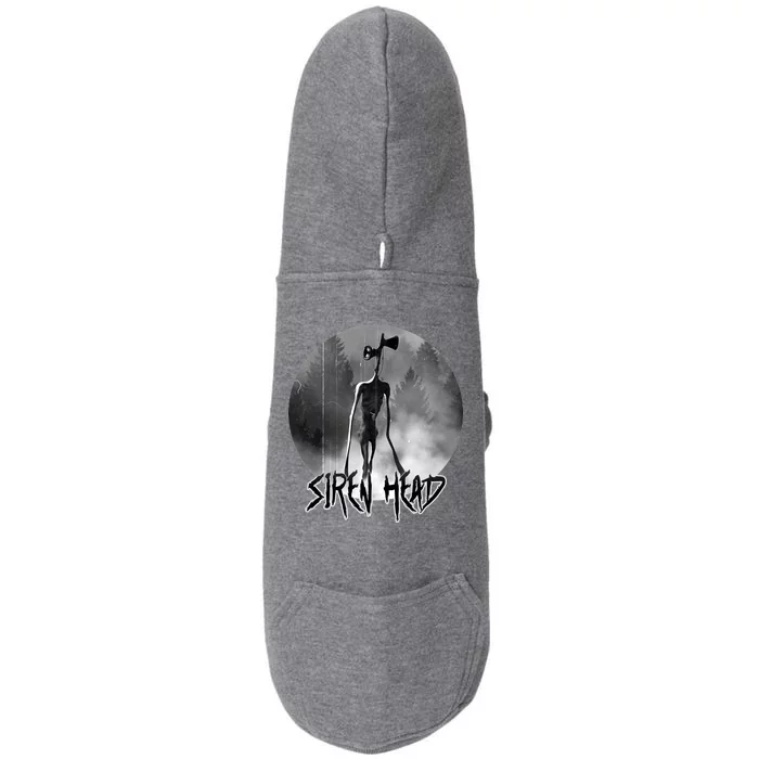 Creepy Siren Head Horror Doggie 3-End Fleece Hoodie