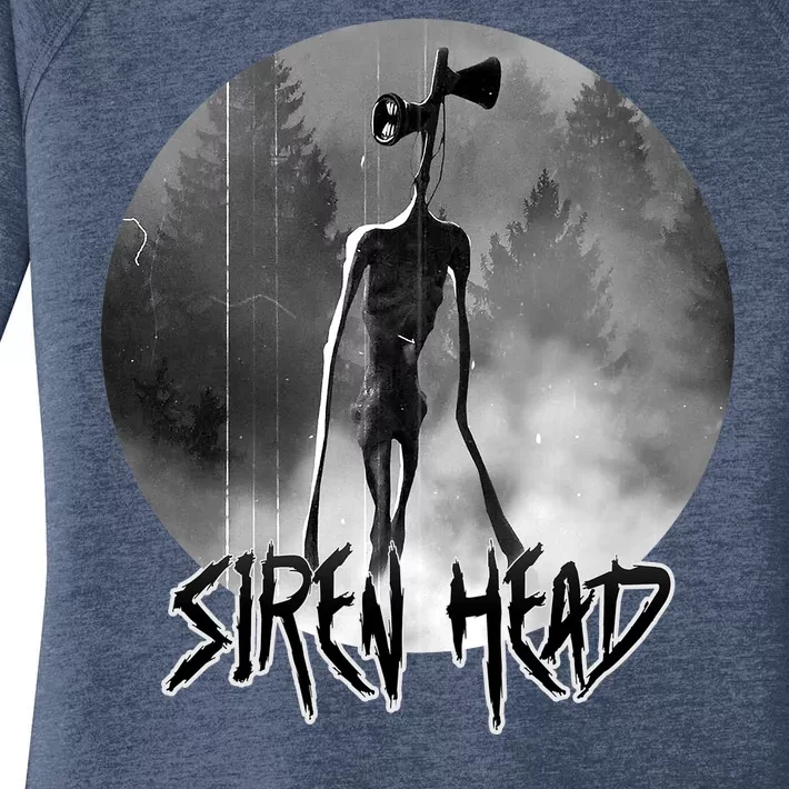 Creepy Siren Head Horror Women's Perfect Tri Tunic Long Sleeve Shirt