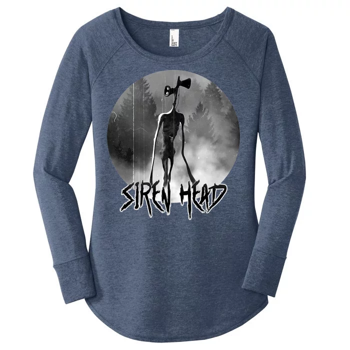 Creepy Siren Head Horror Women's Perfect Tri Tunic Long Sleeve Shirt