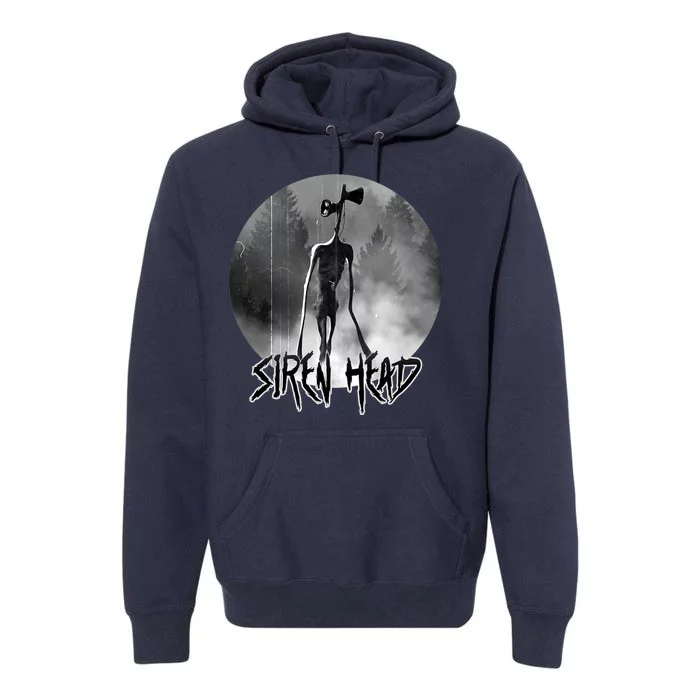 Creepy Siren Head Horror Premium Hoodie