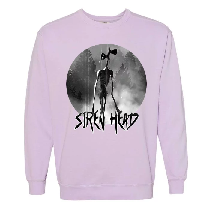 Creepy Siren Head Horror Garment-Dyed Sweatshirt