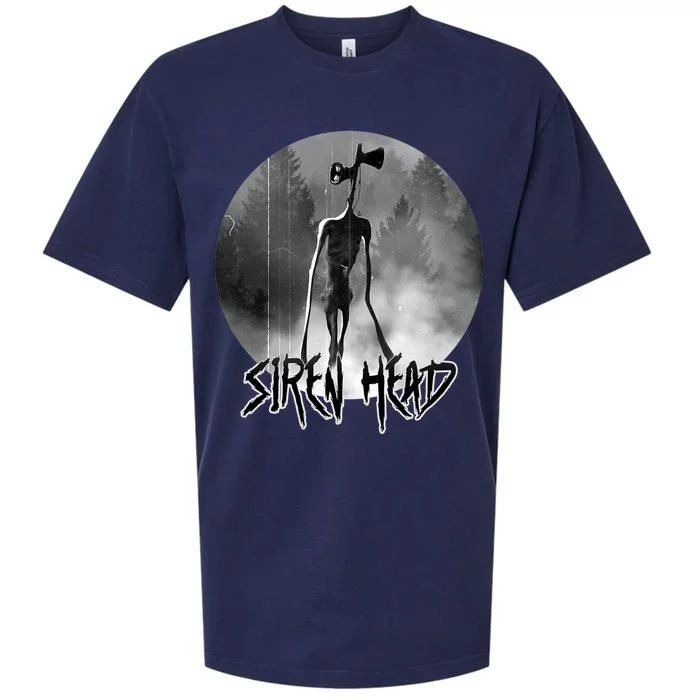 Creepy Siren Head Horror Sueded Cloud Jersey T-Shirt