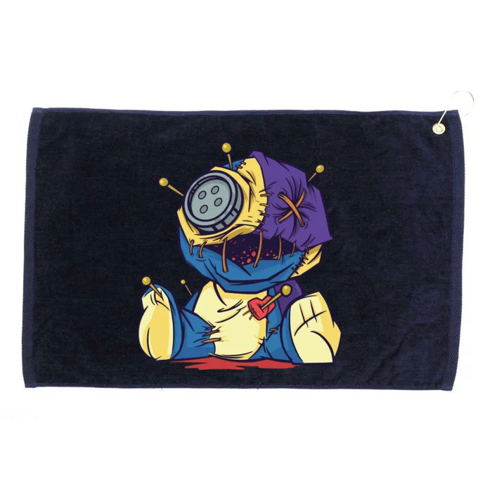 Creepy Voodoo Doll Grommeted Golf Towel