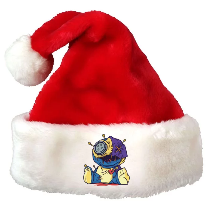 Creepy Voodoo Doll Premium Christmas Santa Hat