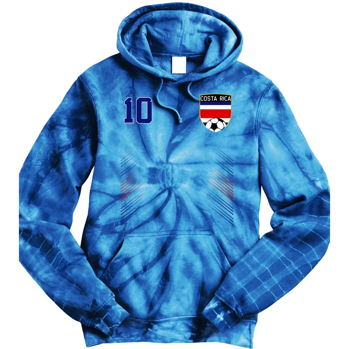 Costa Rica Flag Costa Rican Pride Lovers Tie Dye Hoodie