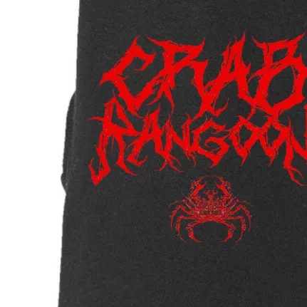 Crab Rangoon Funny Chinese Food Heavy Metal Band Goth Doggie 3-End Fleece Hoodie