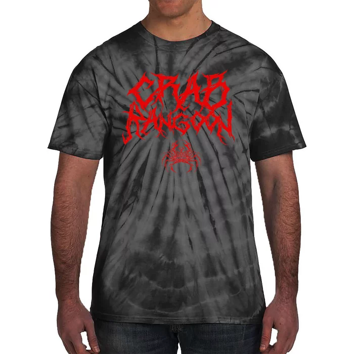 Crab Rangoon Funny Chinese Food Heavy Metal Band Goth Tie-Dye T-Shirt