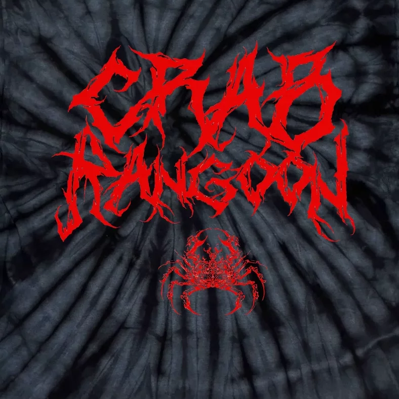 Crab Rangoon Funny Chinese Food Heavy Metal Band Goth Tie-Dye T-Shirt