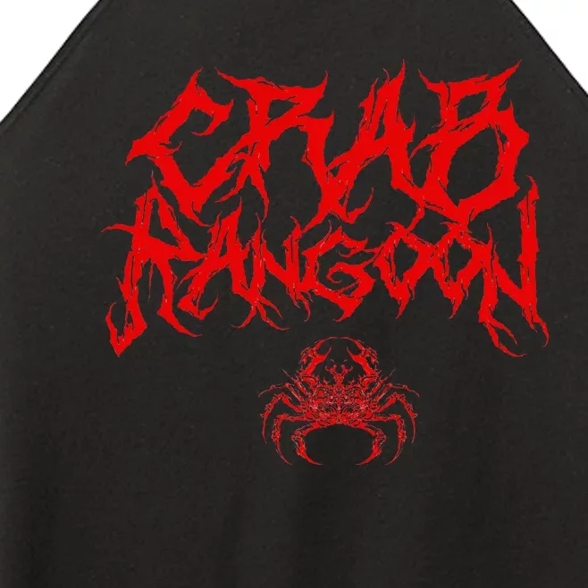 Crab Rangoon Funny Chinese Food Heavy Metal Band Goth Women’s Perfect Tri Rocker Tank