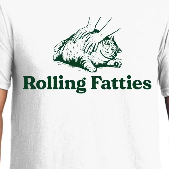 Cat Rolling Fatties Pajama Set