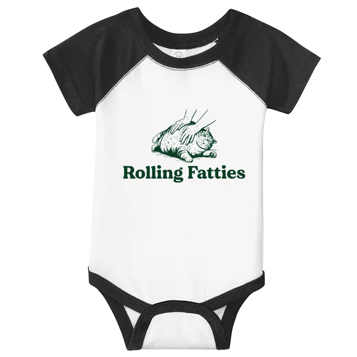 Cat Rolling Fatties Infant Baby Jersey Bodysuit