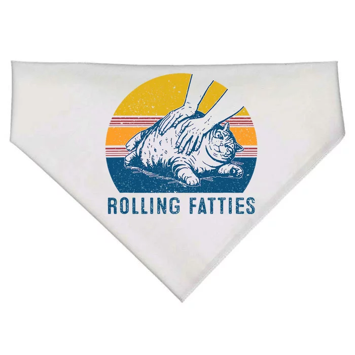 Cat Rolling Fatties USA-Made Doggie Bandana