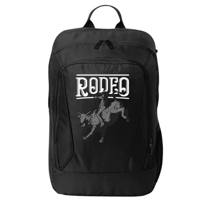 Cool Rodeo Funny Bull Rider Cowboy Cattle Ride Lover Outfit City Backpack